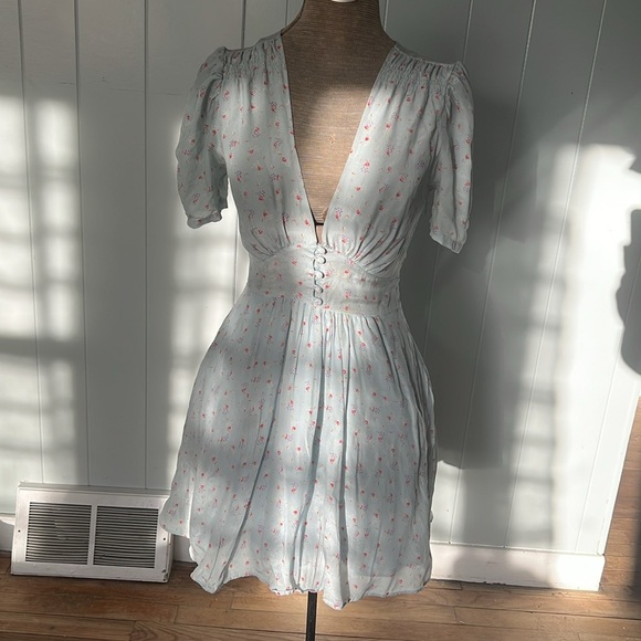 Loveshackfancy - Ruby silk crepe mini dress- Size XS - Picture 12 of 17